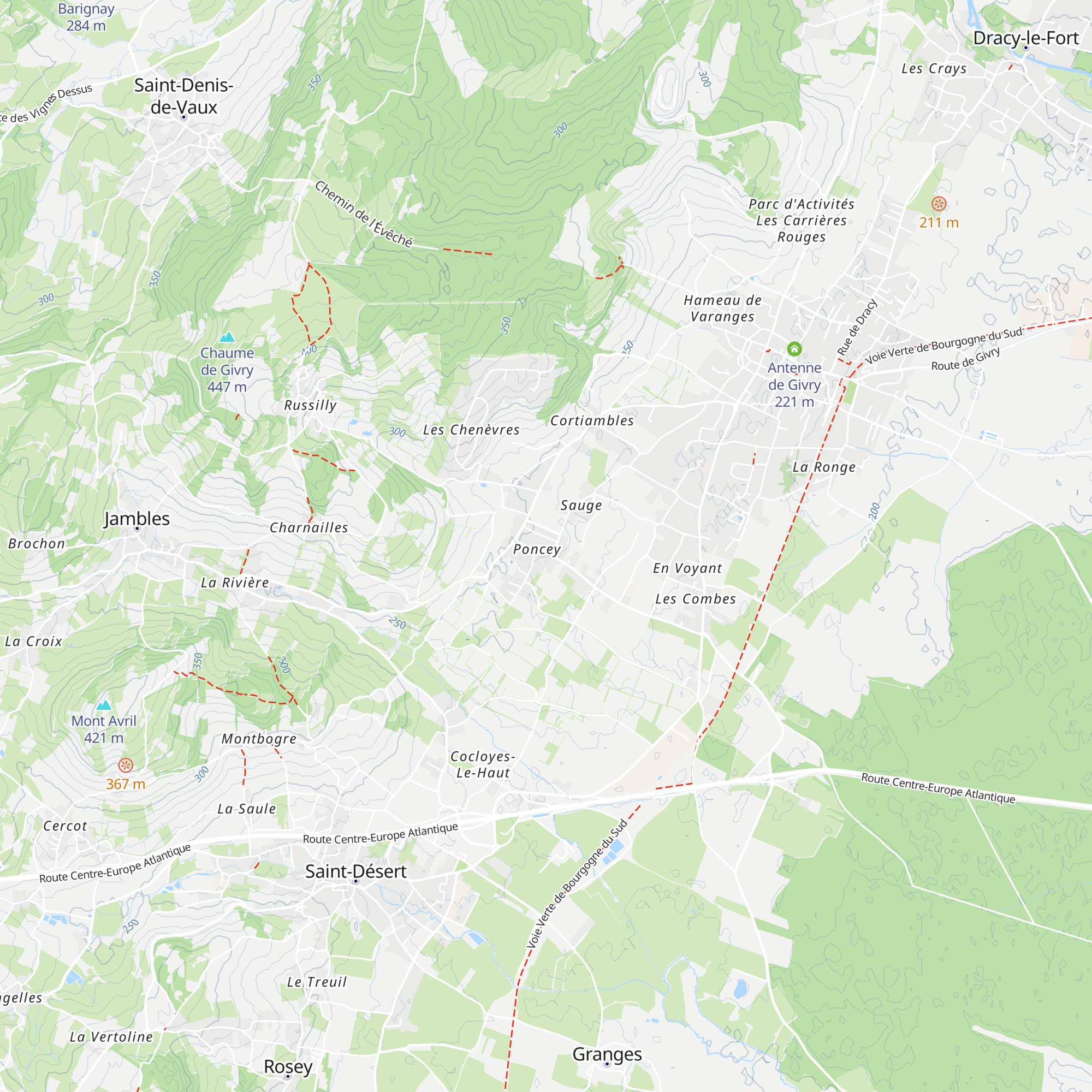 Gîte rural La Planchette map