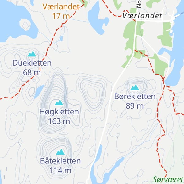 Map of Midtkletten