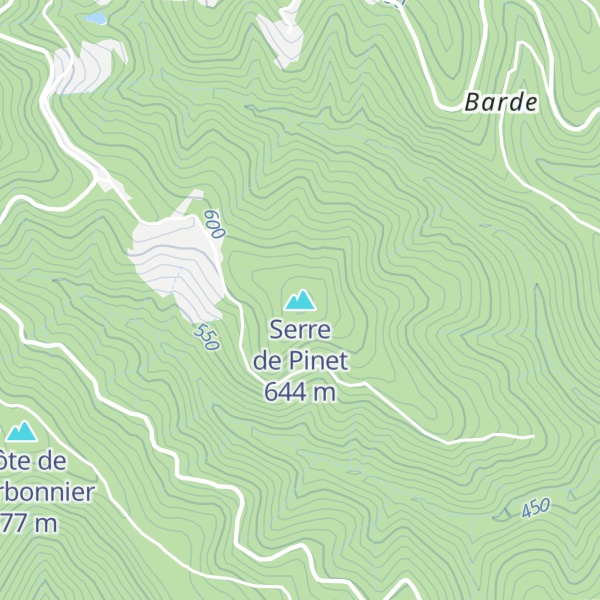 Map of Serre de Pinet