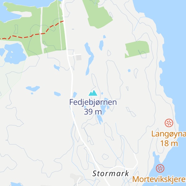 Map of Fedjebjørnen