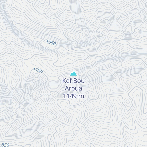 Map of Kef Bou Aroua