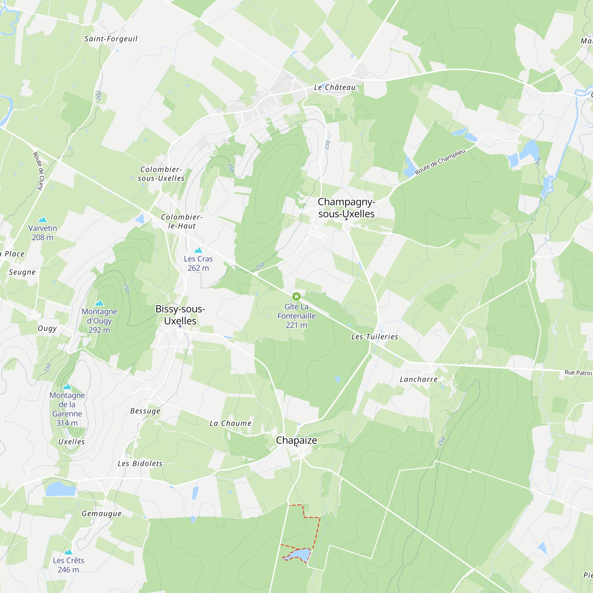 Gîte La Fontenaille map
