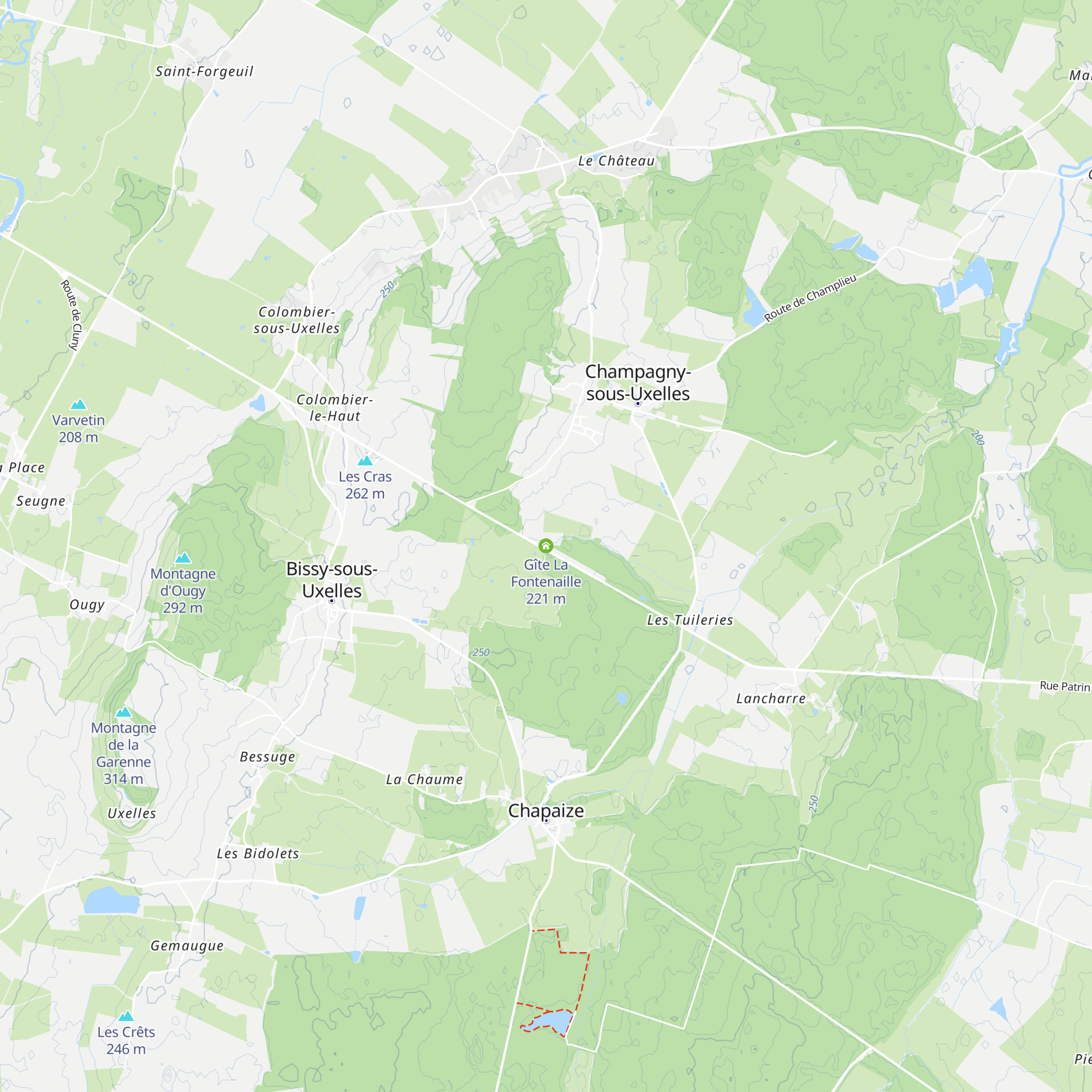 Gîte La Fontenaille map