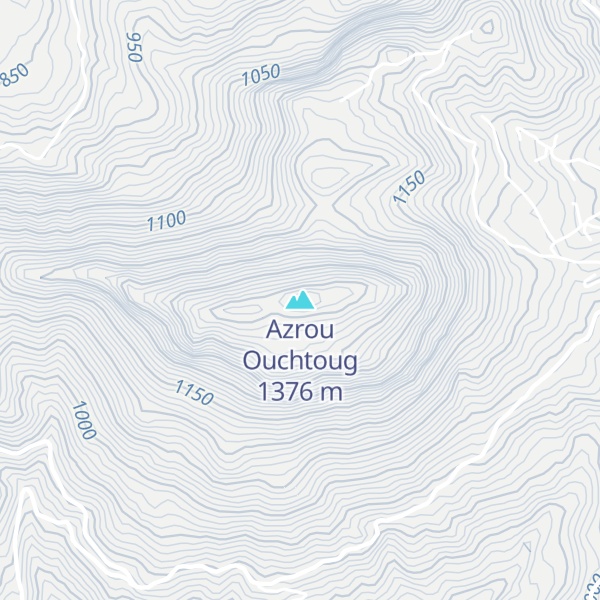 Map of Azrou Ouchtoug