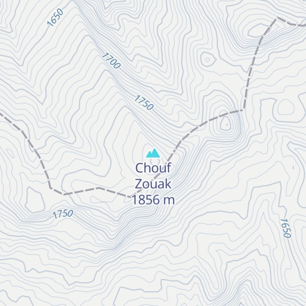 Map of Chouf Zouak