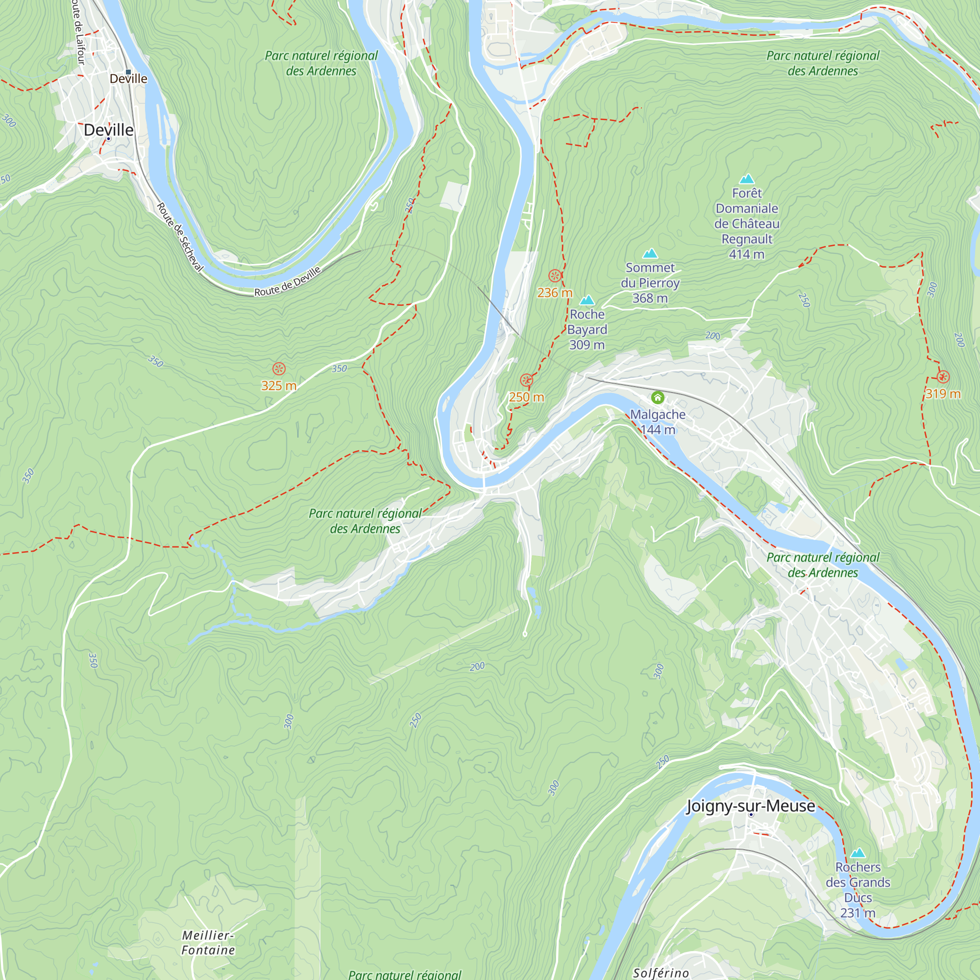 Refuge des 4 Fils Aymon map