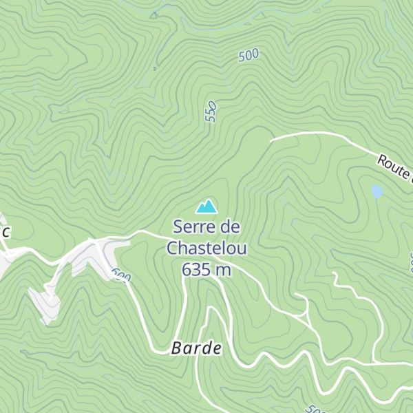Map of Serre de Chastelou
