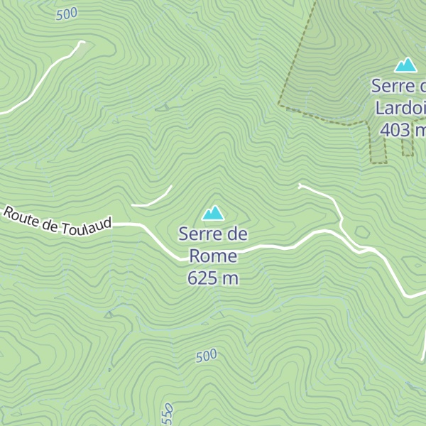 Map of Serre de Rome
