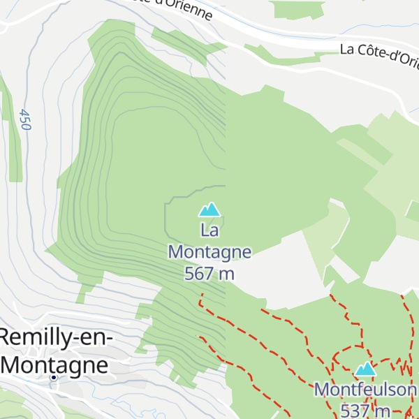 Map of La Montagne
