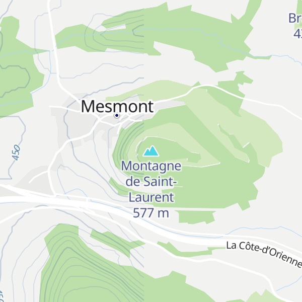 Map of Montagne de Saint-Laurent