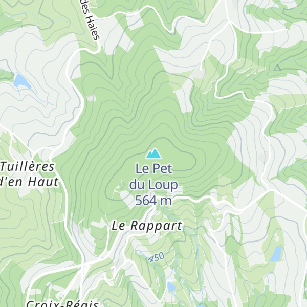 Map of Le Pet du Loup