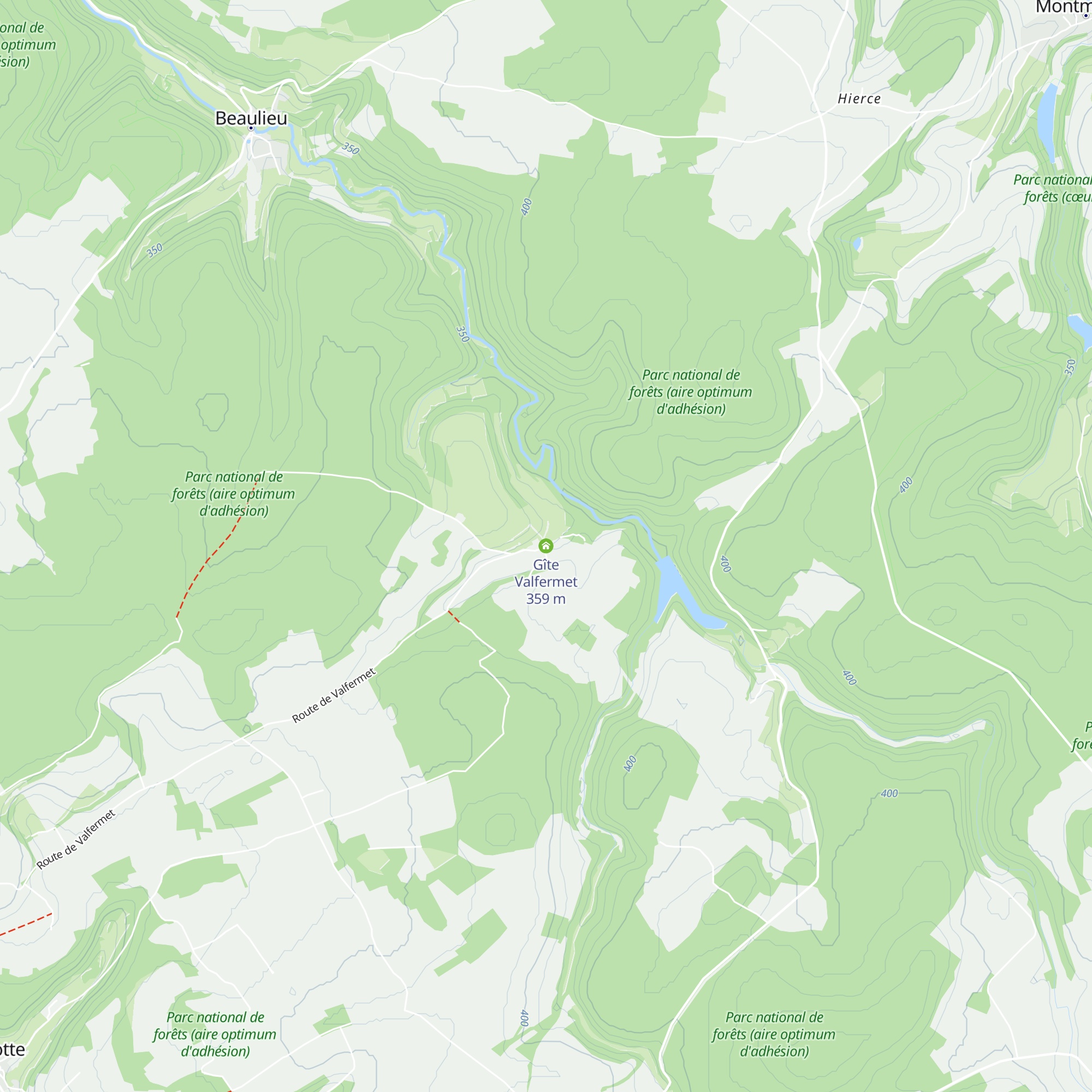 Gîte Valfermet map