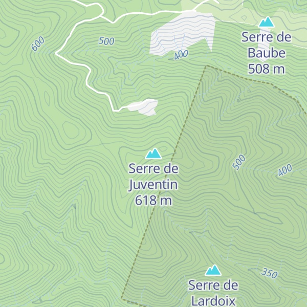Map of Serre de Juventin