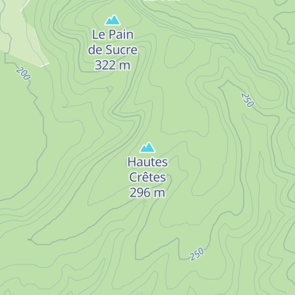 Map of Hautes Crêtes