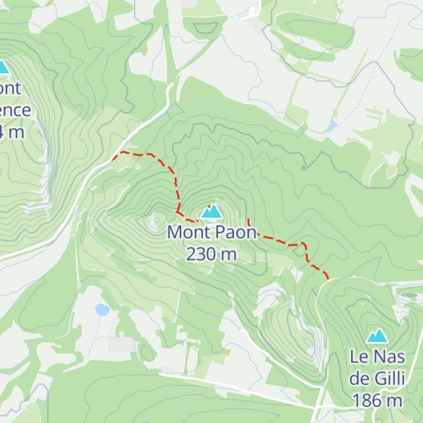 Map of Mont Paon