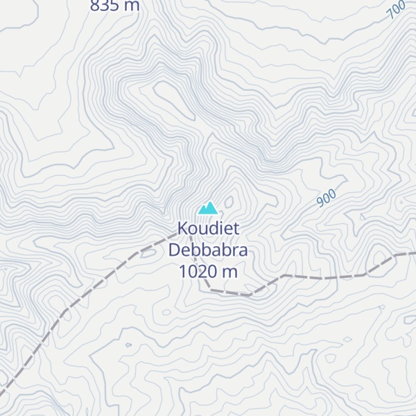 Map of Koudiet Debbabra
