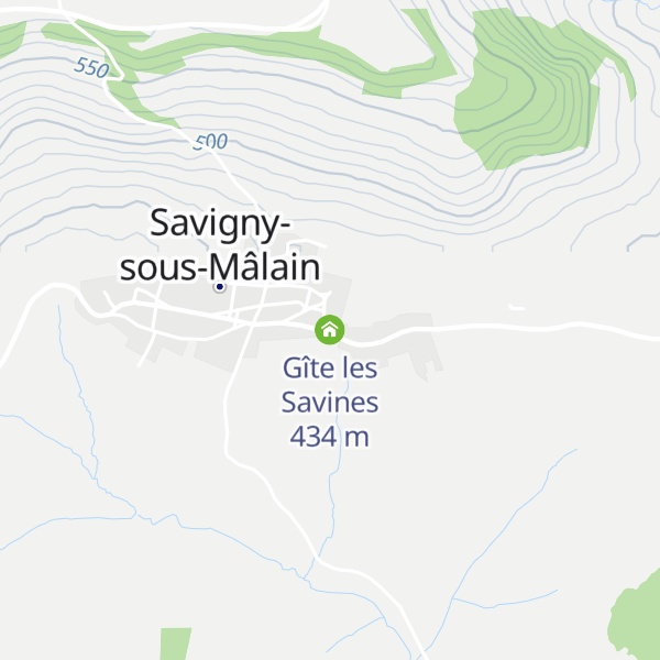 Map of Gîte les Savines