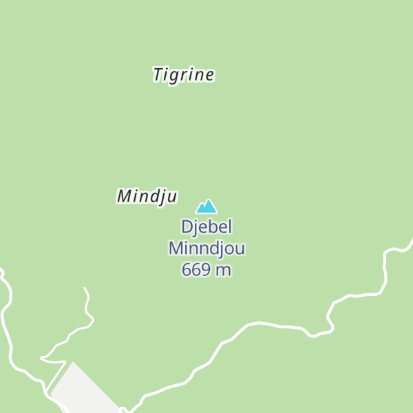 Map of Djebel Minndjou