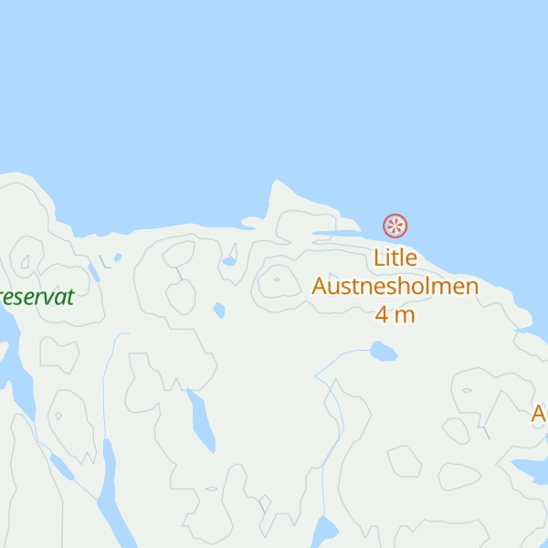 Map of Værøy  A