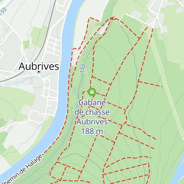 Map of Cabane de chasse Aubrives