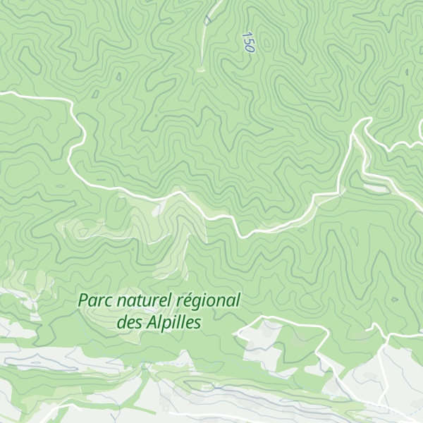 Map of Chaîne des Alpilles