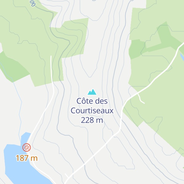 Map of Côte des Courtiseaux