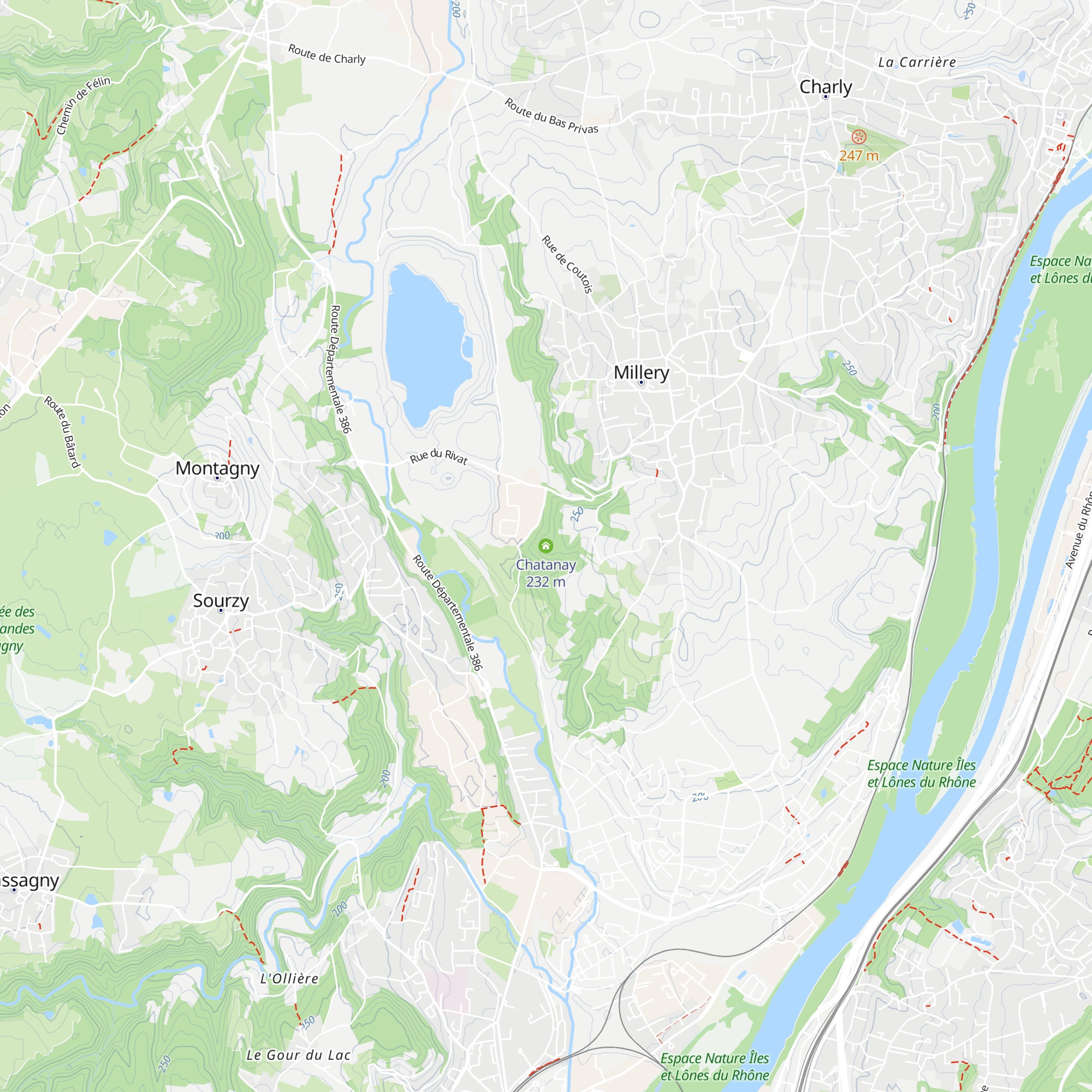 Chatanay map