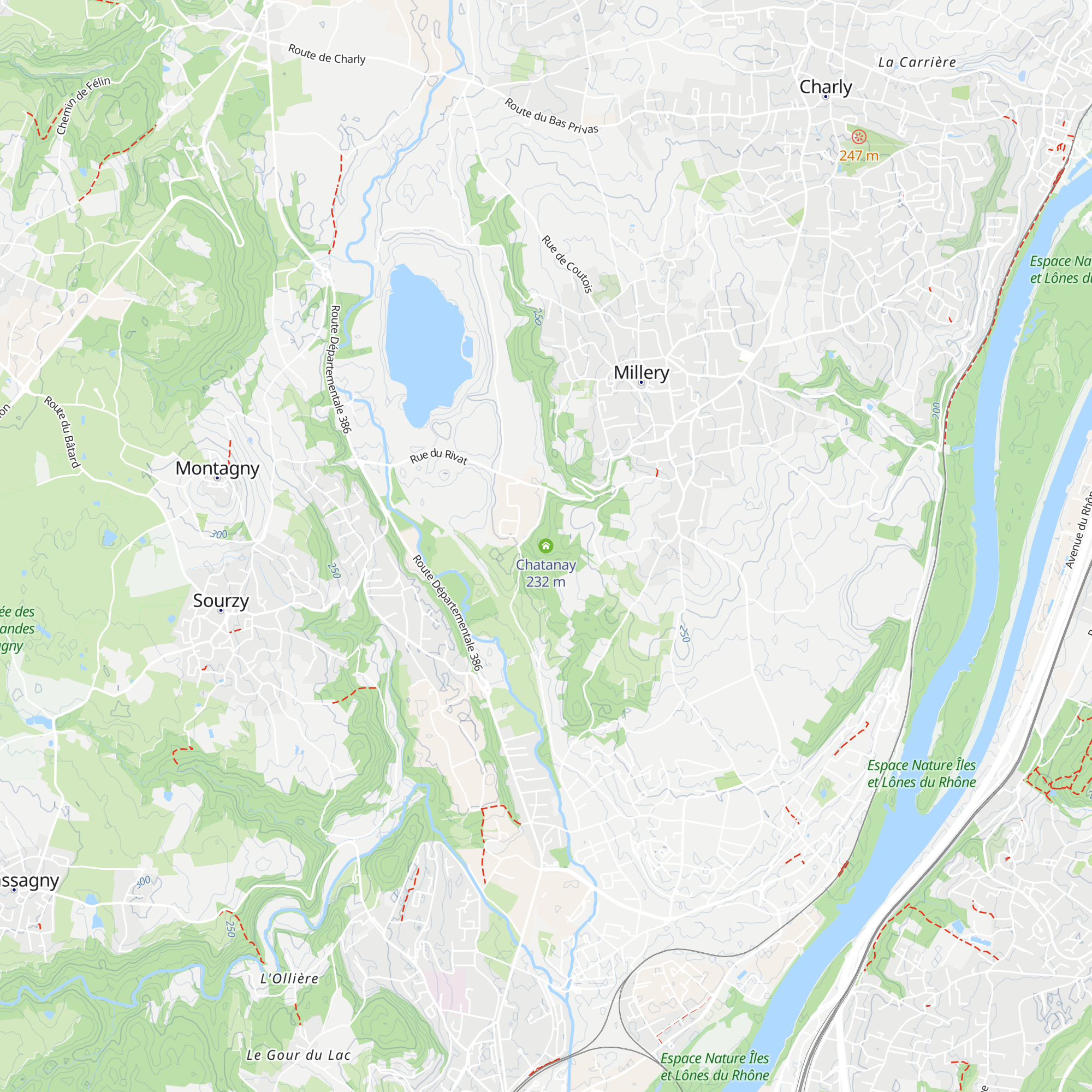 Chatanay map