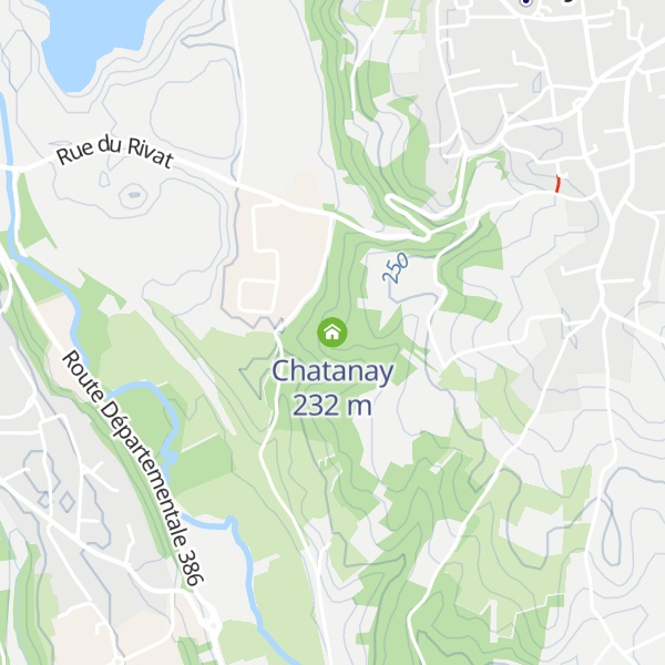 Map of Chatanay