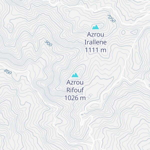 Map of Azrou Rifouf