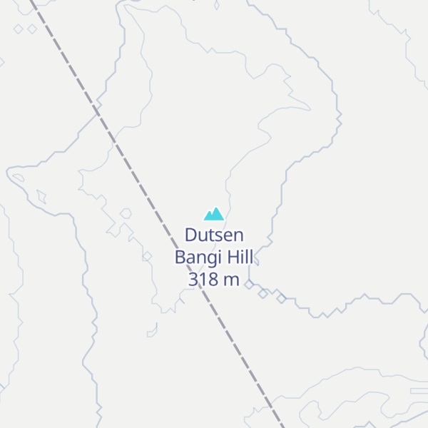 Map of Dutsen Bangi Hill