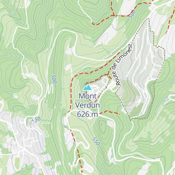 Map of Mont Verdun