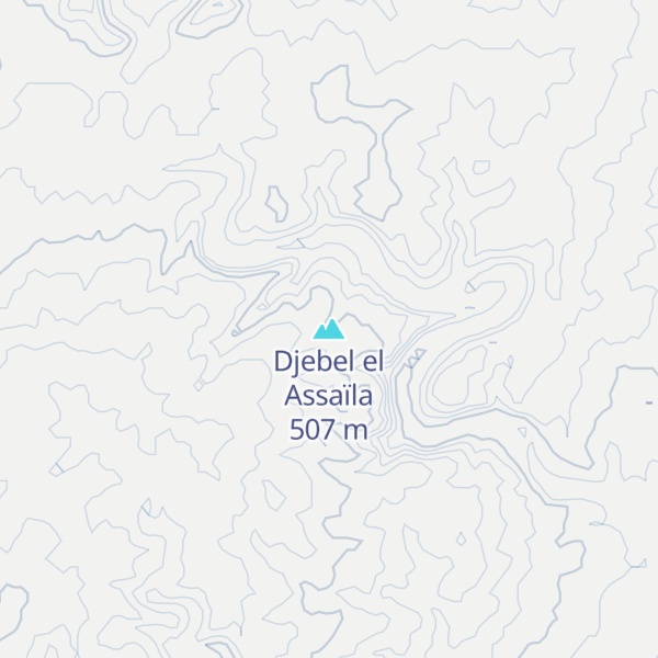 Map of Djebel el Assaïla