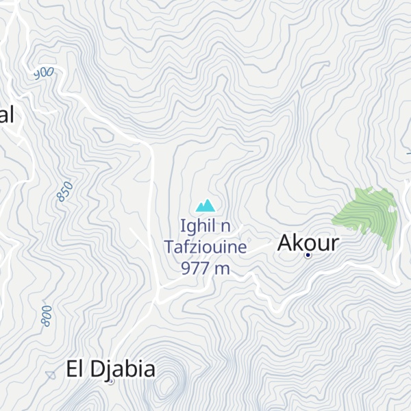 Map of Ighil n Tafziouine