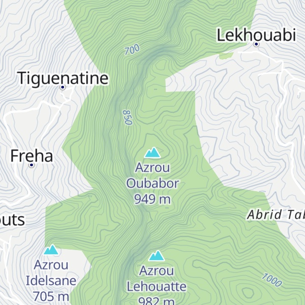 Map of Azrou Oubabor