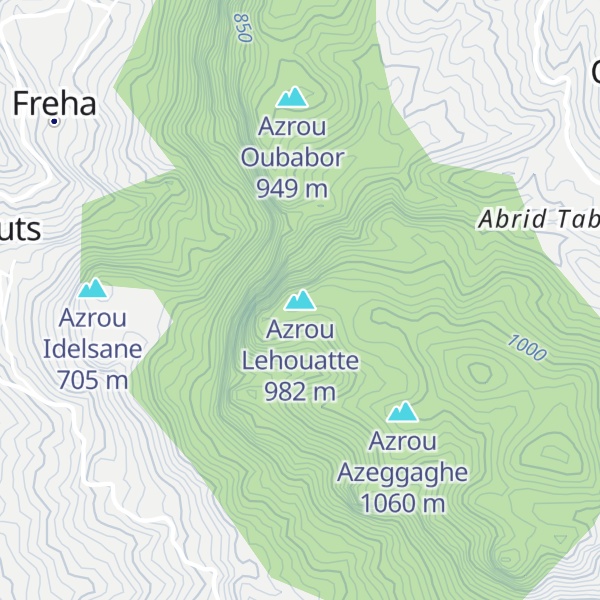 Map of Azrou Lehouatte