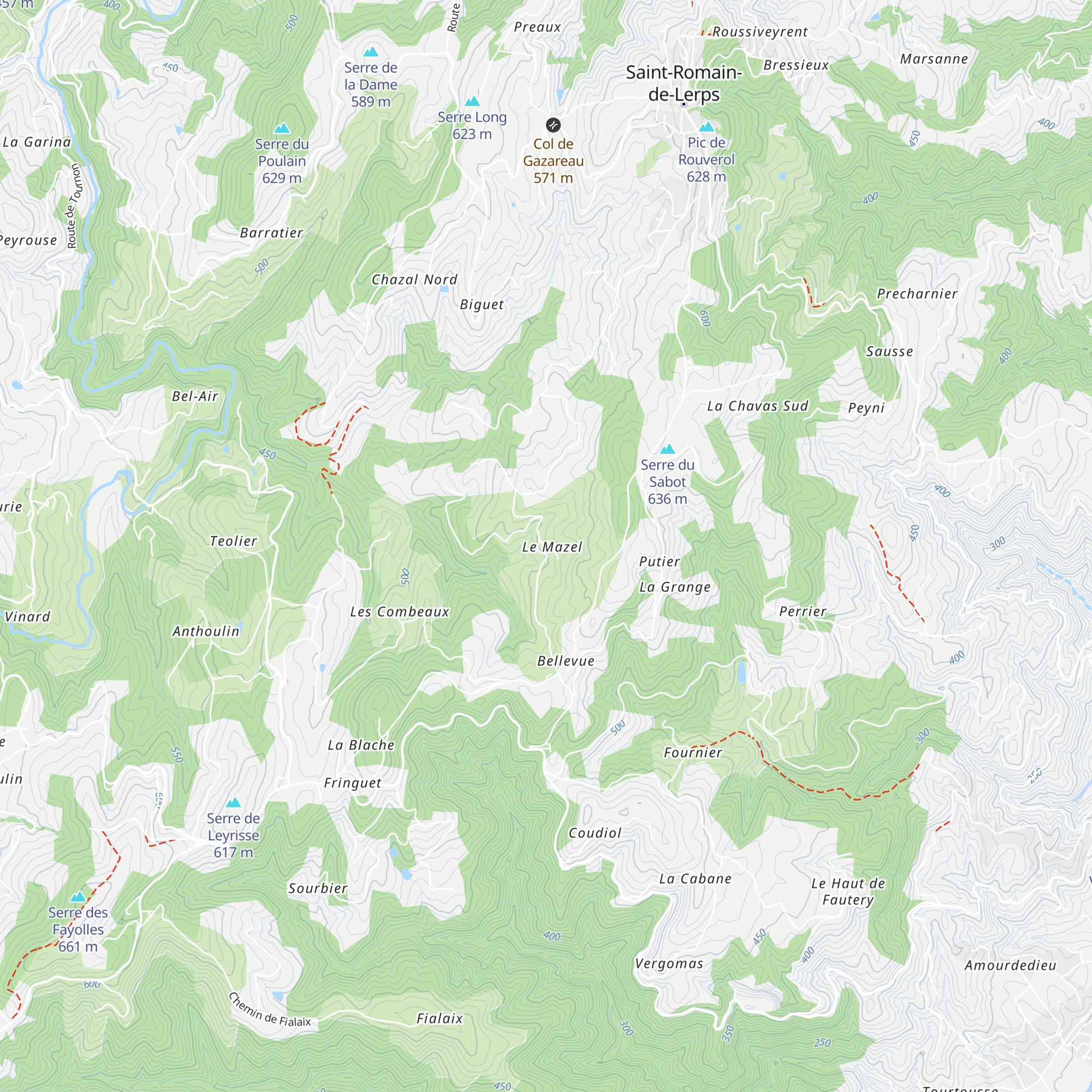 Gîte d'étape map