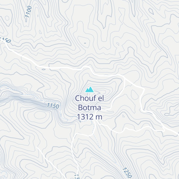 Map of Chouf el Botma