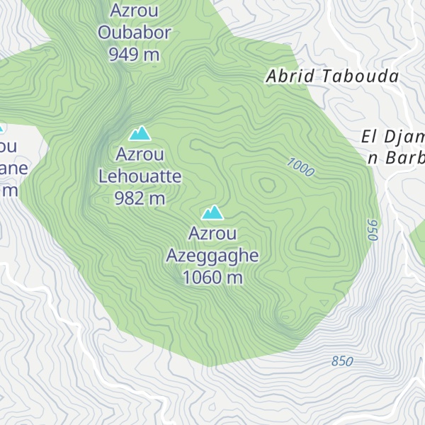 Map of Azrou Azeggaghe