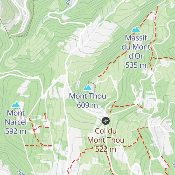 Map of Mont Thou
