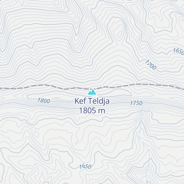 Map of Kef Teldja