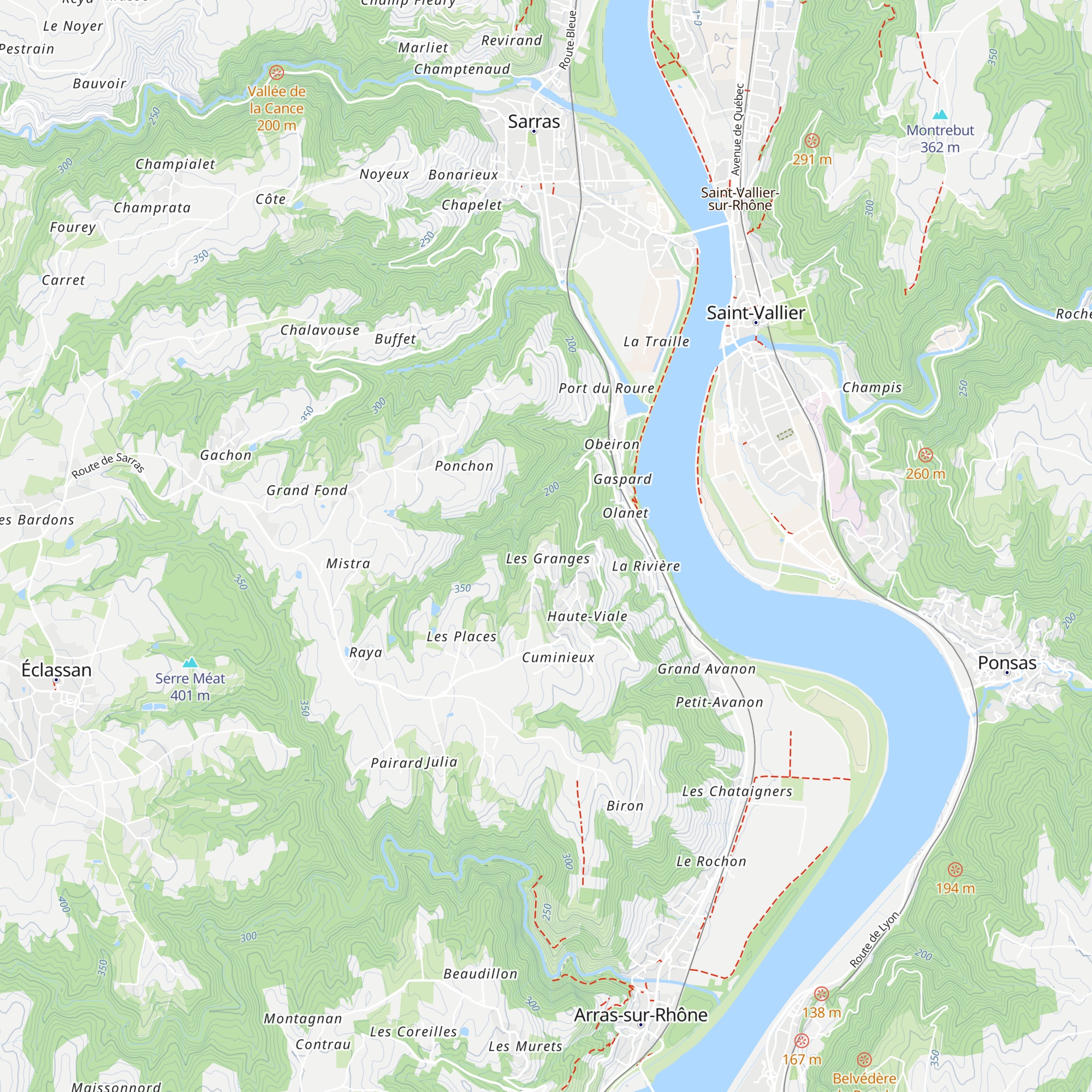 Gîte Ozon07 map