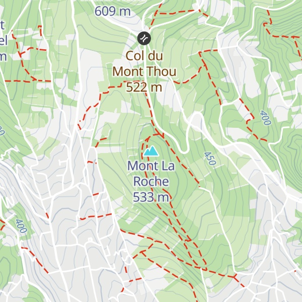Map of Mont La Roche