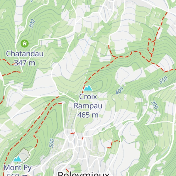 Map of Croix Rampau