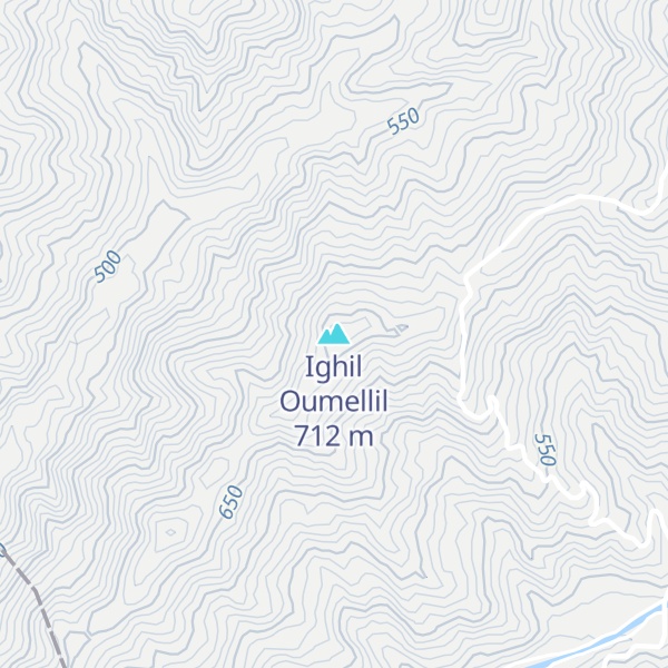Map of Ighil Oumellil