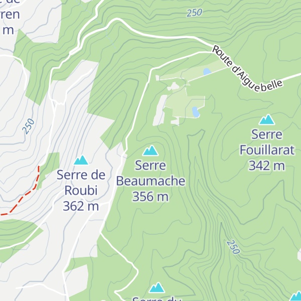 Map of Serre Beaumache
