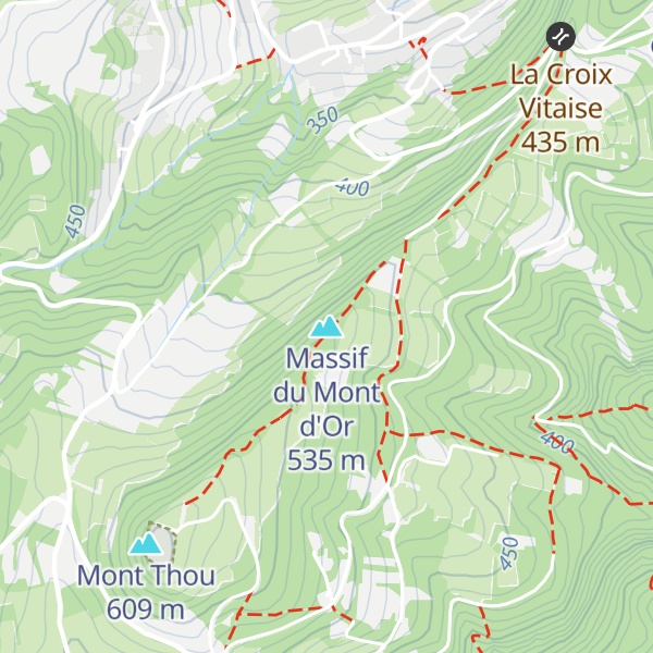 Map of Massif du Mont d'Or