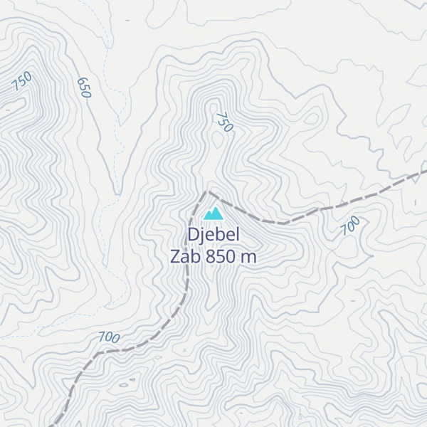 Map of Djebel Zab