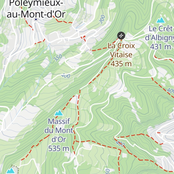 Map of Mont Thoux Nord