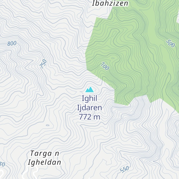 Map of Ighil Ijdaren